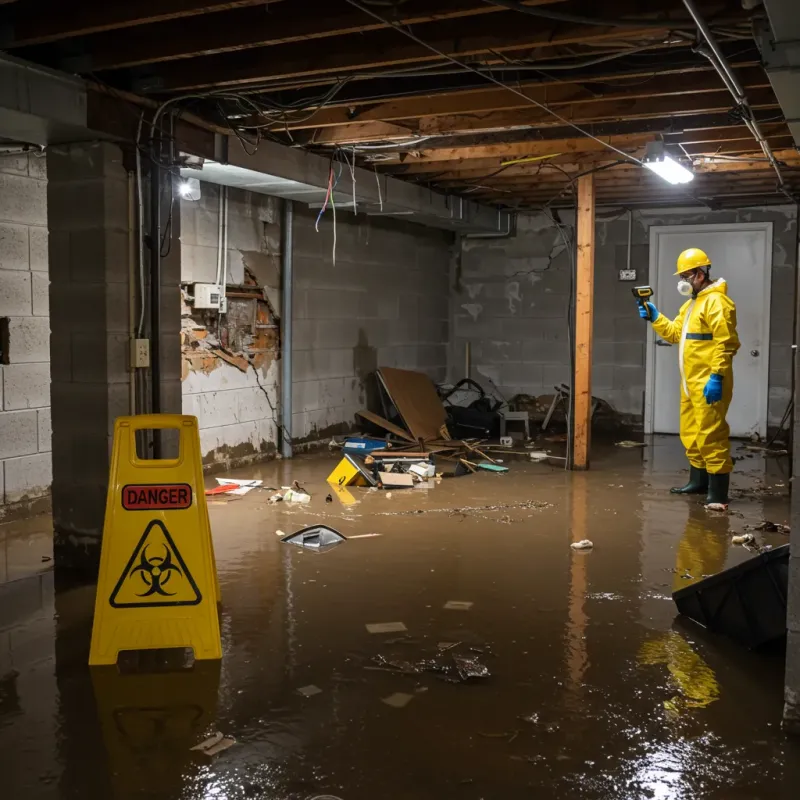 Flooded Basement Electrical Hazard in Tanaina, AK Property